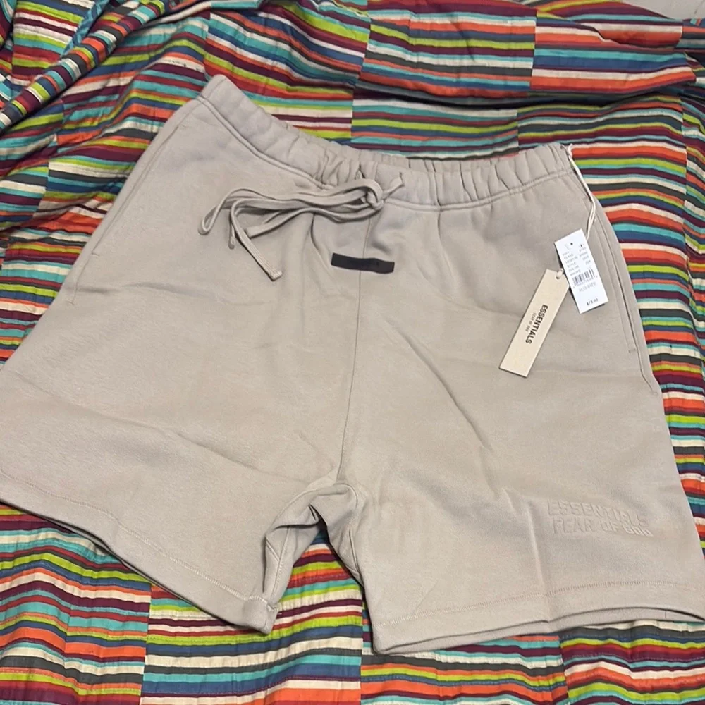 Fear of God Tan Athletic Shorts Smoke brand new with tags extra large